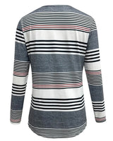 T - Shirt Avec Rayures Pour le Port Casual