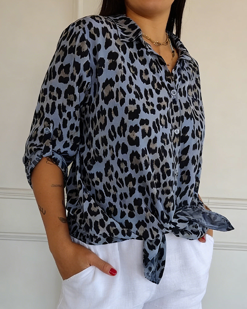 Blouses De Mode À Imprimé Léopard