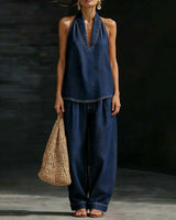 Set Mode Col Halter Jean