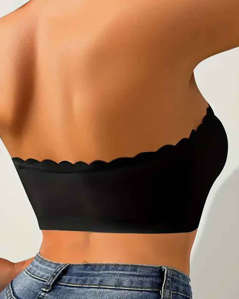 Soutien-Gorge Sans Couture Devant Attache Bandeau Sans Bretelles