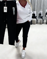 Pantalon Mode Élastique Cordon