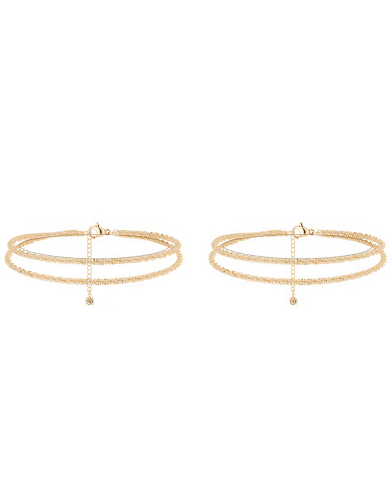 🏖️ Bracelets De Cheville Femme Kc Or & Argent Sterling