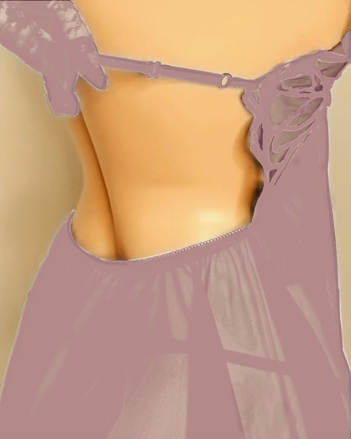 Chemise De Nuit Grande Taille Fraîche Et Confortable
