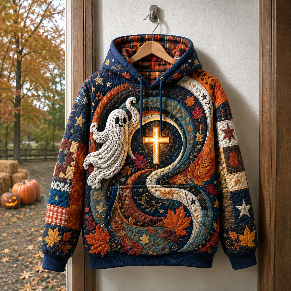 Sweat à capuche unisexe – Foi d’automne