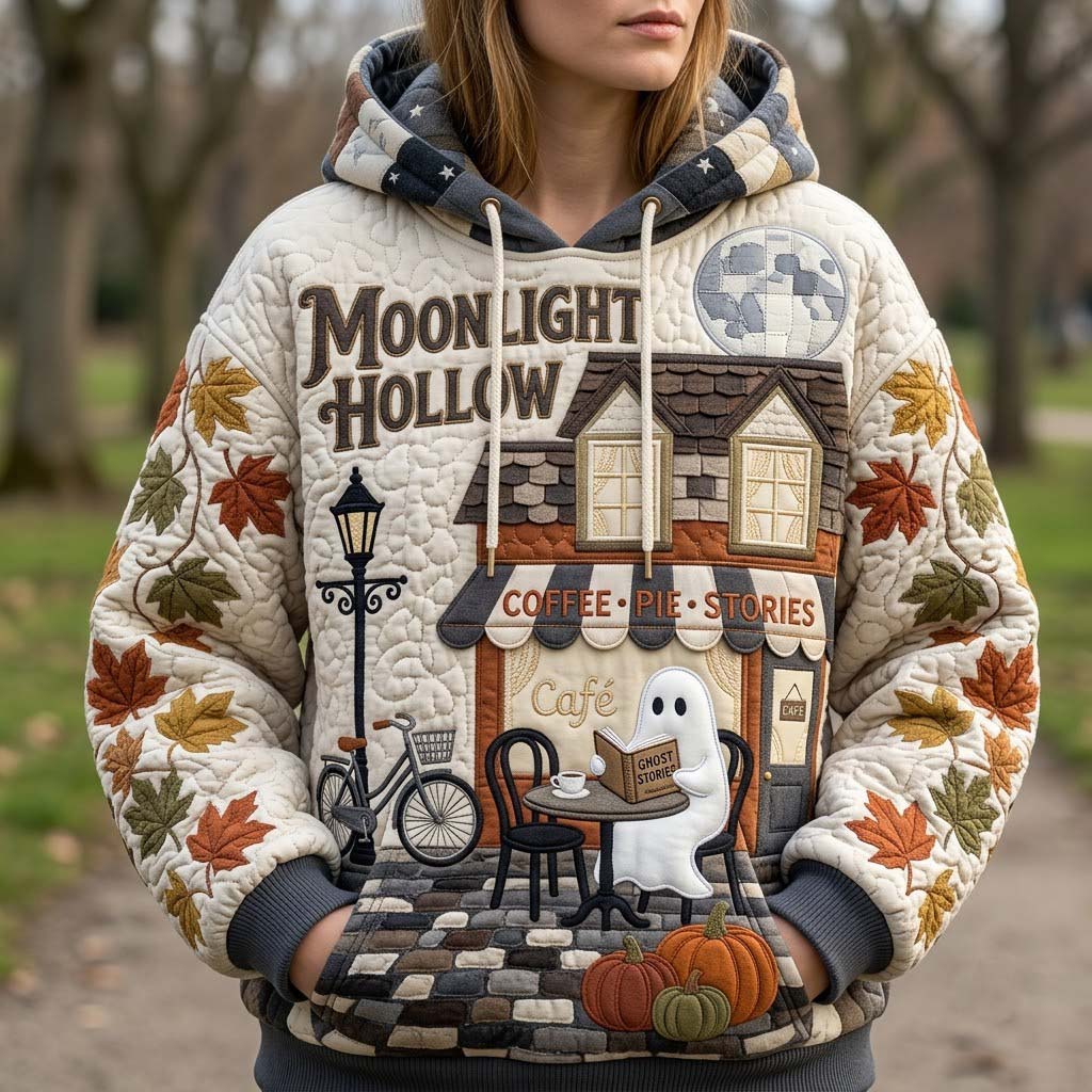 Sweat à capuche unisexe – Automne douillet – Motif 2