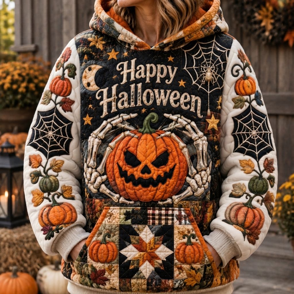 Sweat à capuche unisexe – Citrouille maléfique d’Halloween