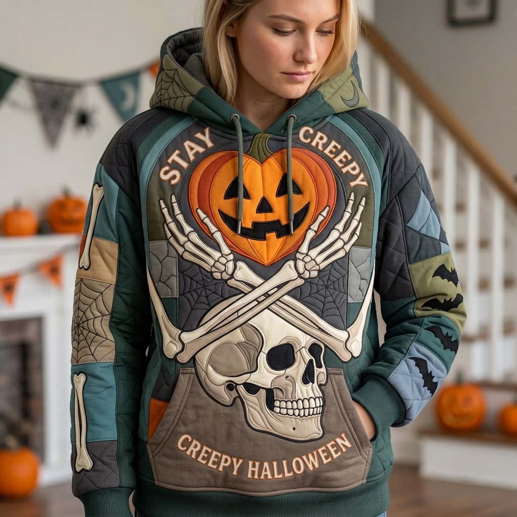 Sweat à capuche unisexe – Crânes à la tombée de la nuit – Motif 3