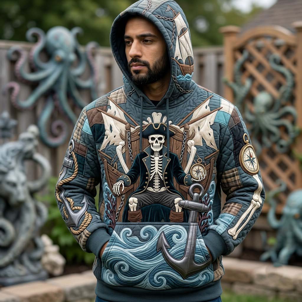 Sweat à capuche unisexe – Légendes de la mer hantée – Motif 2