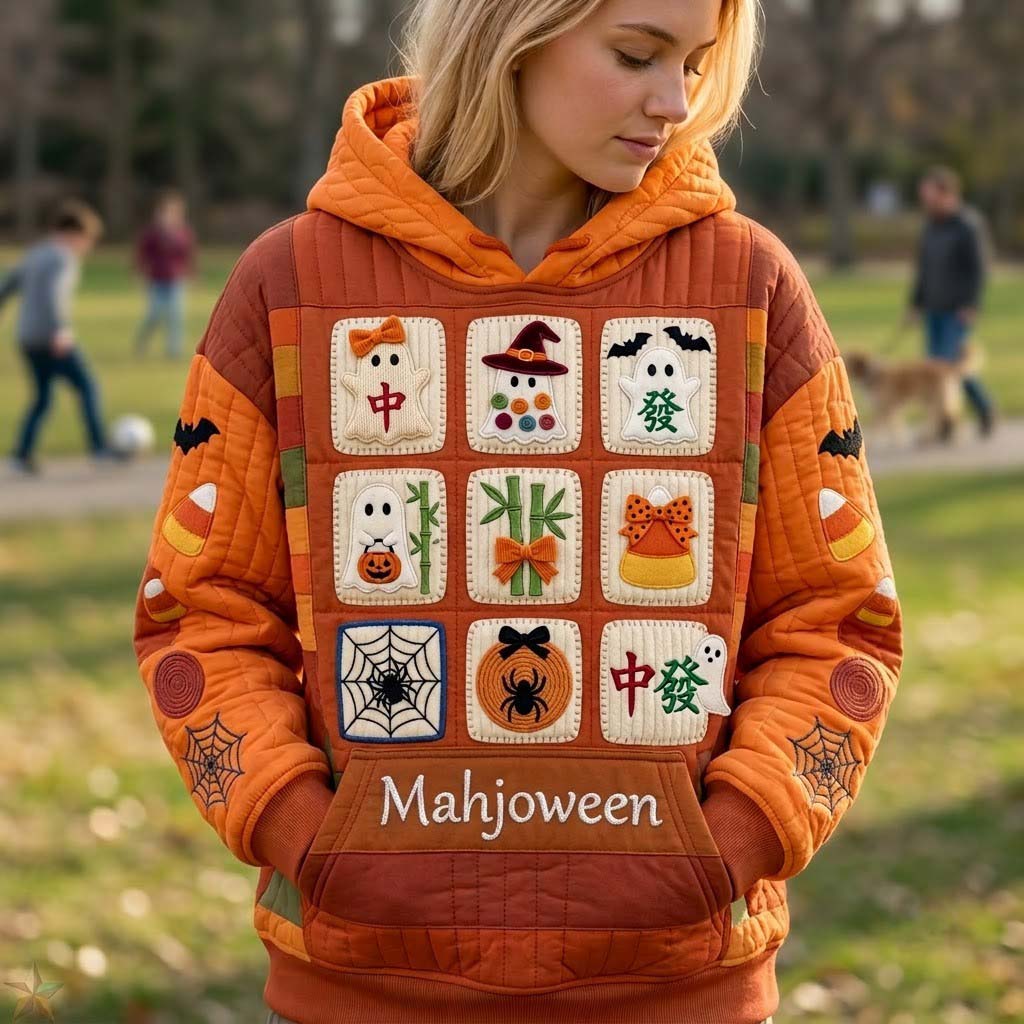 Sweat à capuche unisexe – Jeu de tuiles hanté