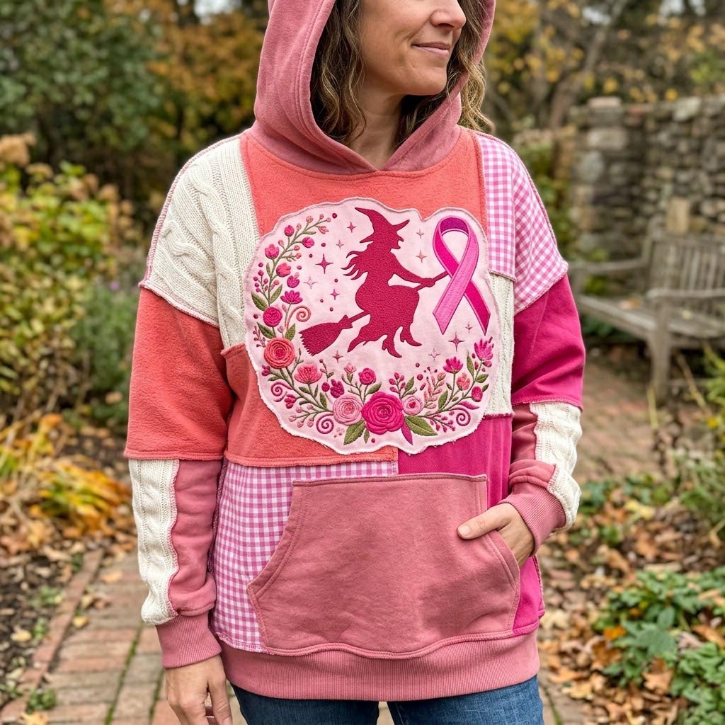Sweat à capuche unisexe – Magie d’octobre rose – Motif 5