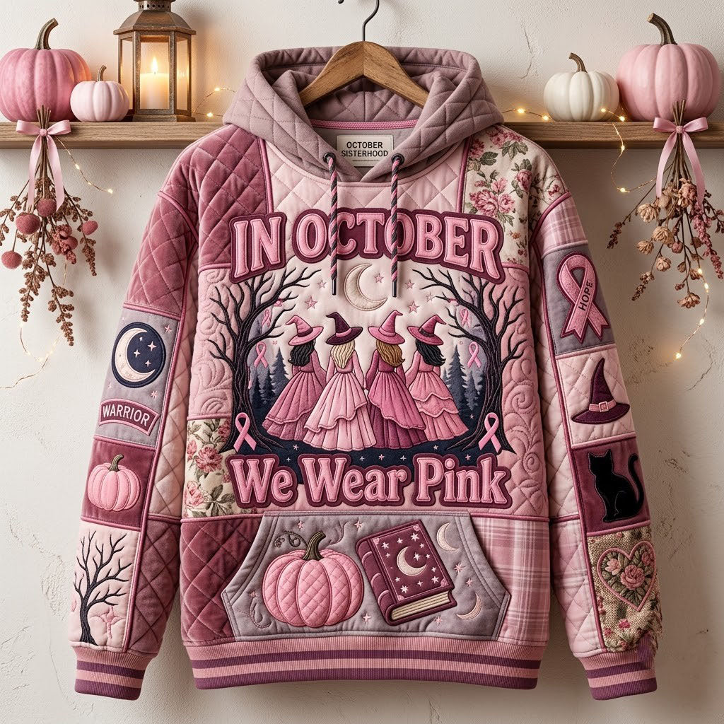 Sweat à capuche unisexe – Magie d’octobre rose – Motif 3