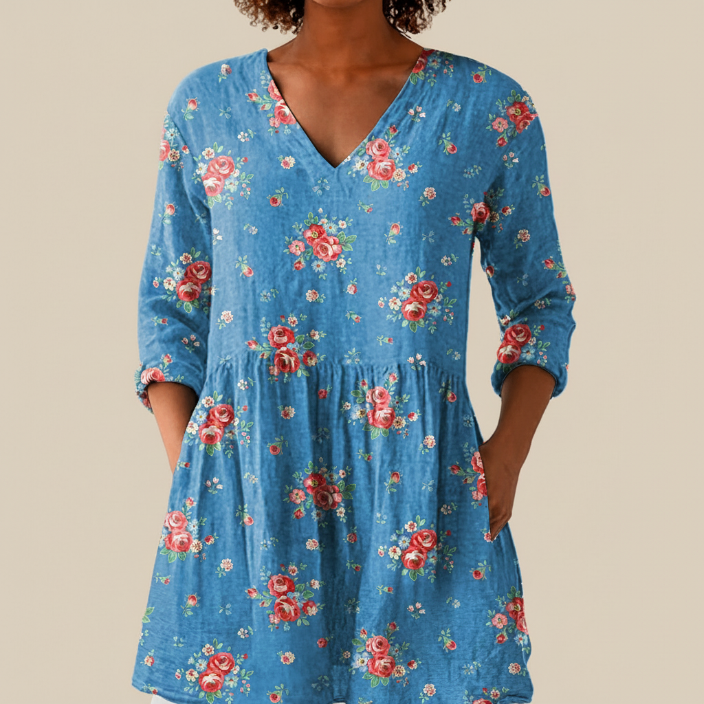 Ayla - Blouse longue imprimée