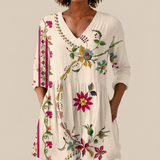 Aria - Blouse longue imprimée