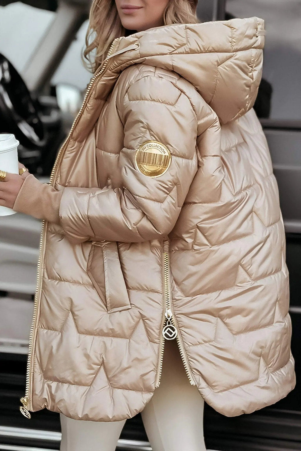Clara – Manteau matelassé d’hiver femme avec capuche