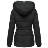 Jayda – Veste d’hiver matelassée femme à capuche – Vue arrière
