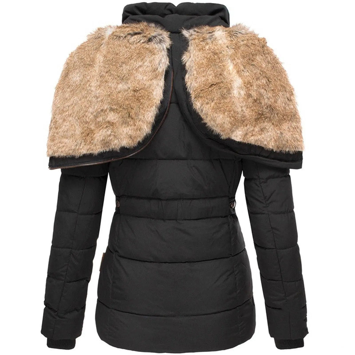 Jayda – Veste d’hiver matelassée femme à capuche – Détail de la capuche