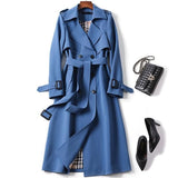 Trench-coat femme ceinturé imperméable – Manteau de mi-saison