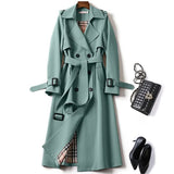 Trench-coat femme ceinturé imperméable – Manteau de mi-saison