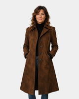 Sienna – Trench femme élégant en suède