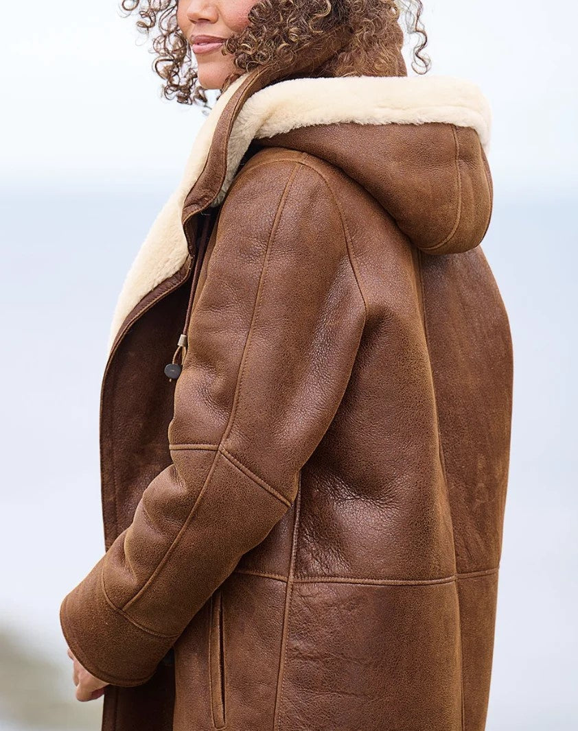 Manteau d’hiver femme effet suédine – Doux et élégant