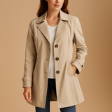 Trench femme élégant à boutonnage classique