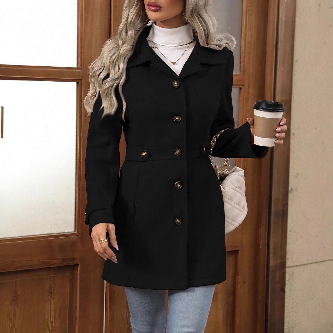 Trench femme élégant à ceinture ajustable