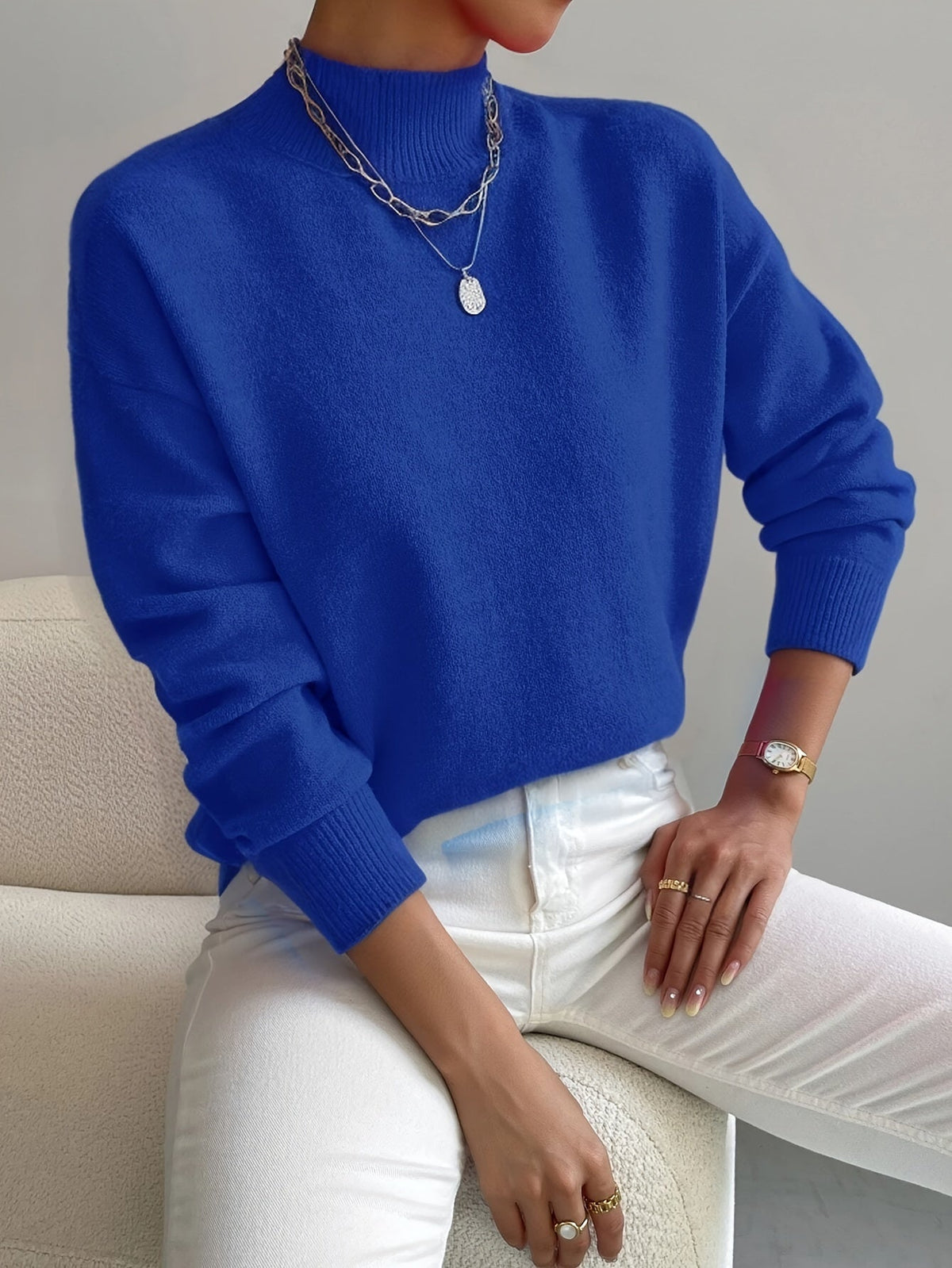 Élise – Pull à col rond femme
