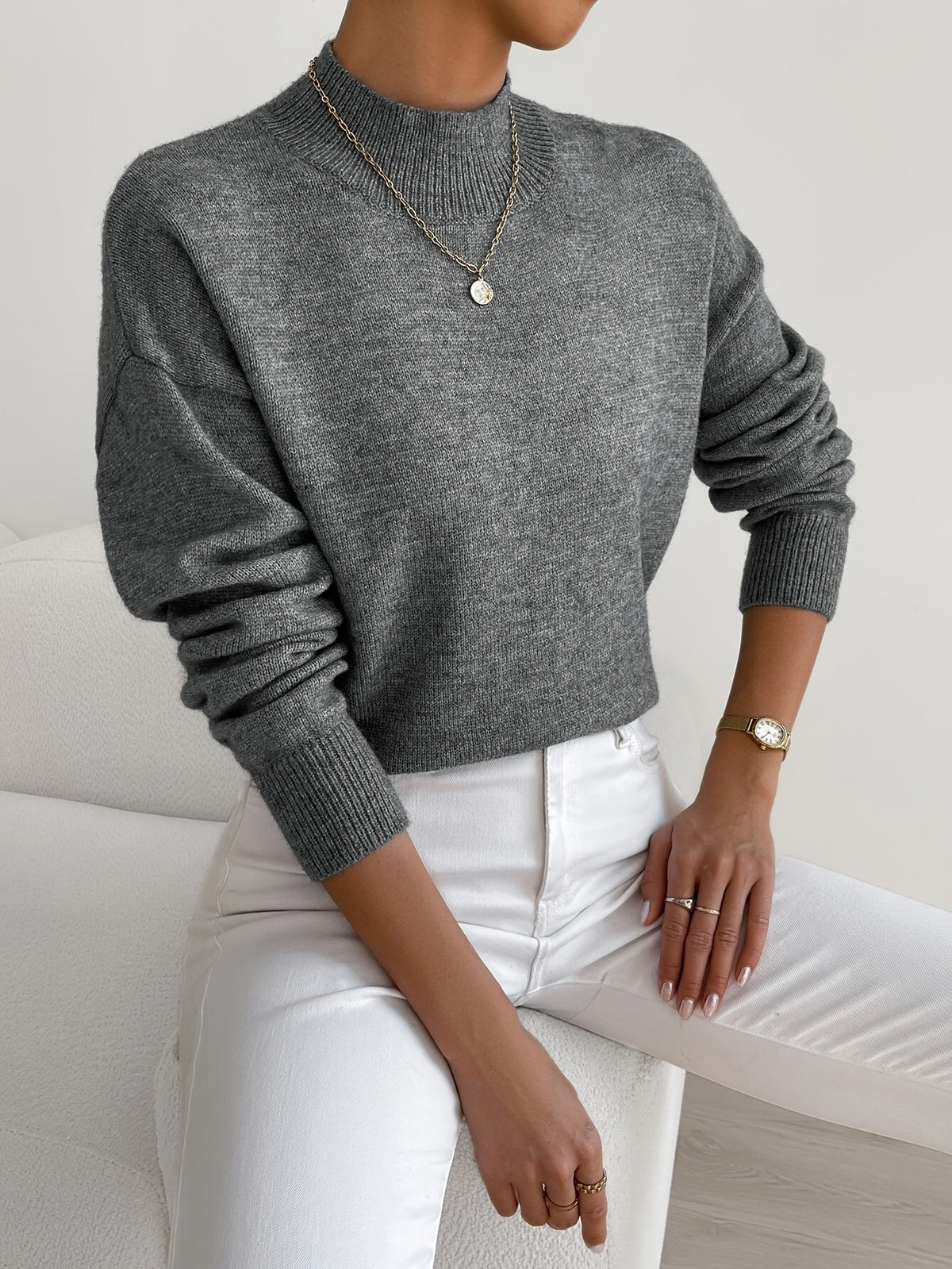 Élise – Pull à col rond femme