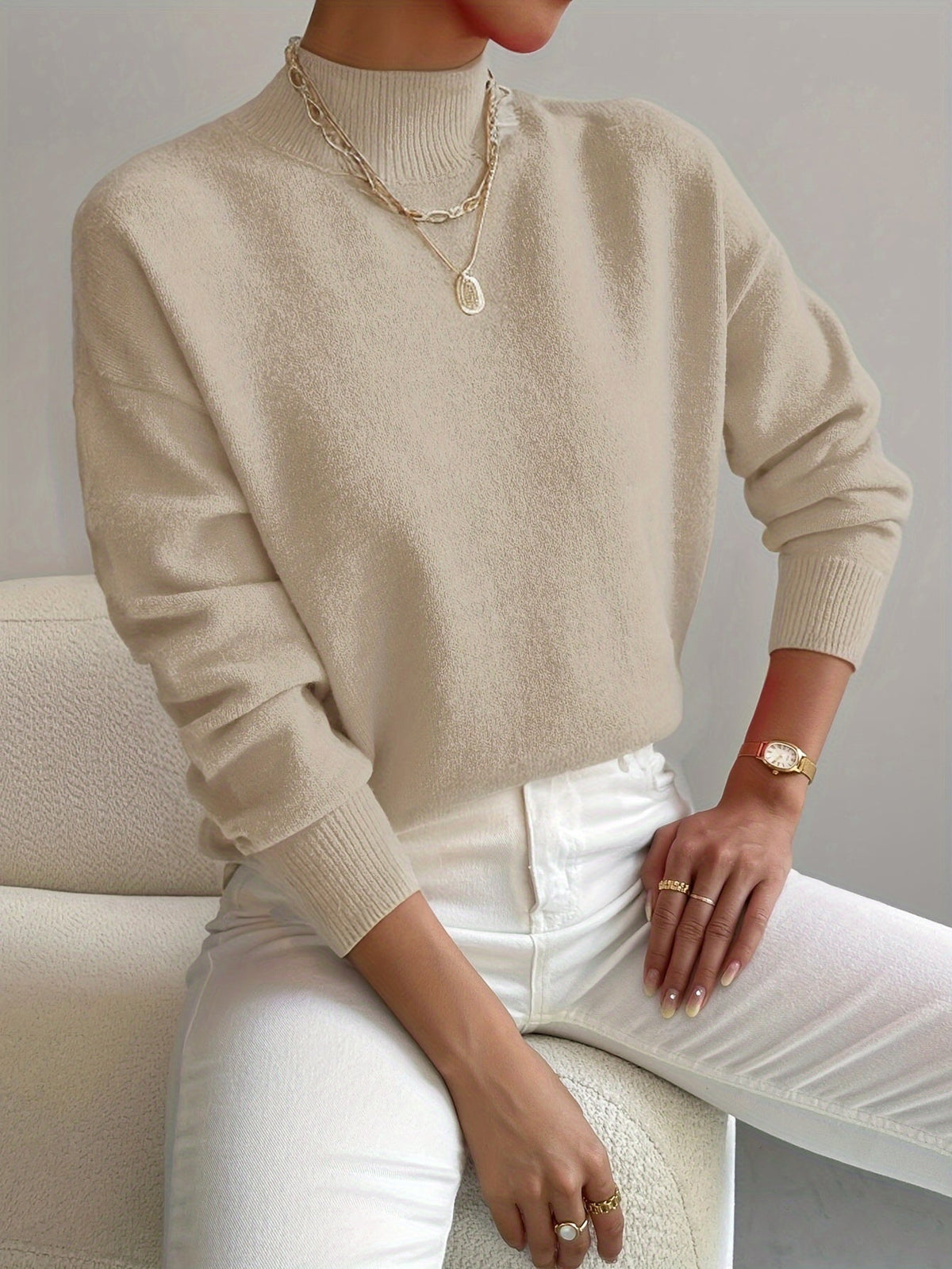 Élise – Pull à col rond femme