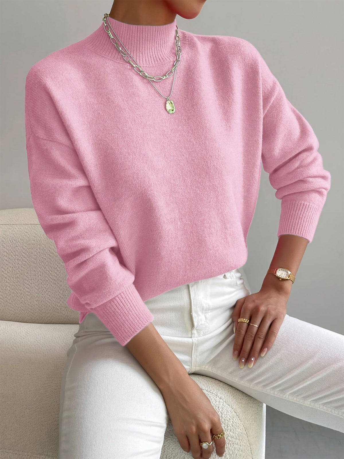 Élise – Pull à col rond femme