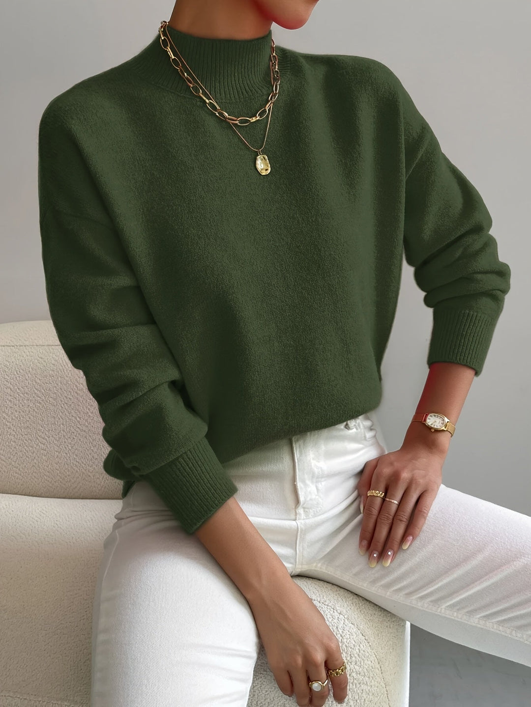 Élise – Pull à col rond femme