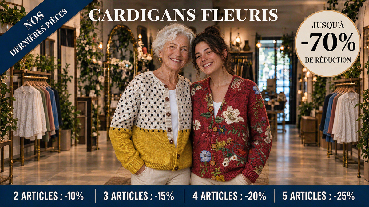 Cardigans Fleuris