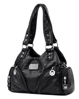 Sac à main messenger en cuir souple vintage