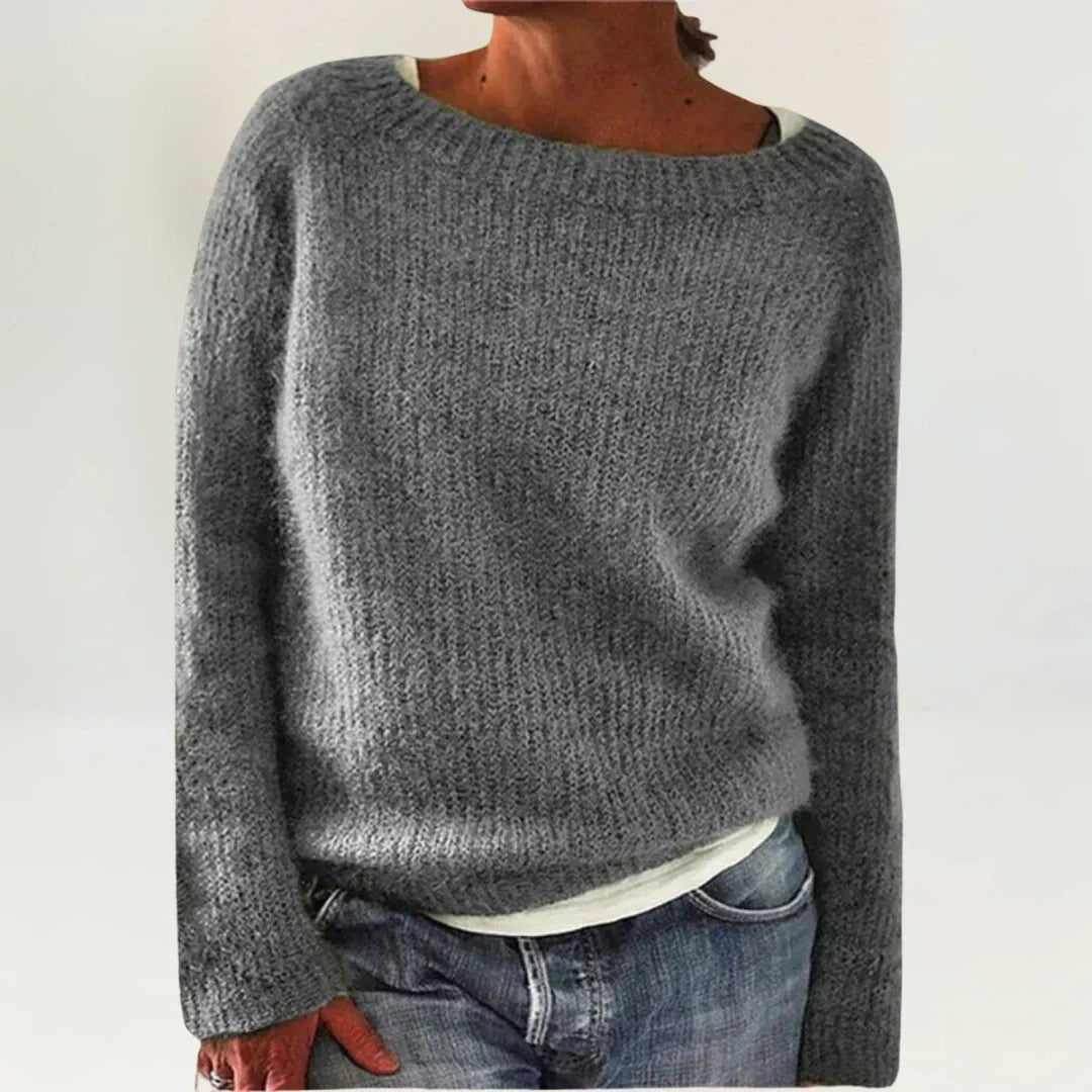 Jeannette - Pull douillet gris