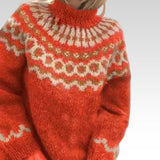 Cyprienne - Pull en laine d'esprit vintage à empiècement norvégien