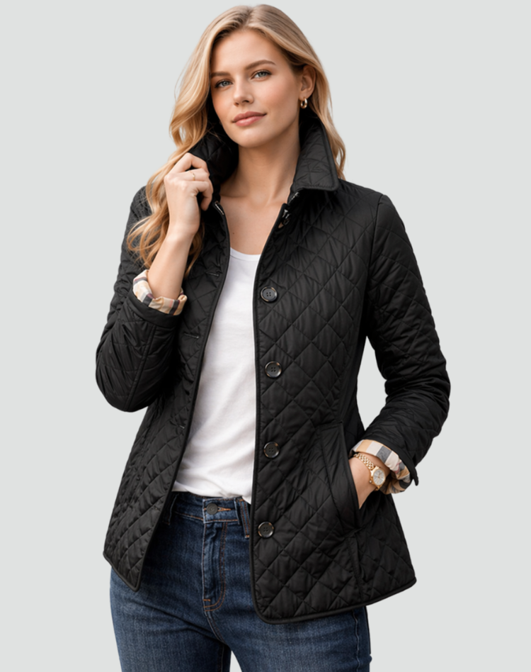 Veste matelassée légère femme à boutons – Mi-saison
