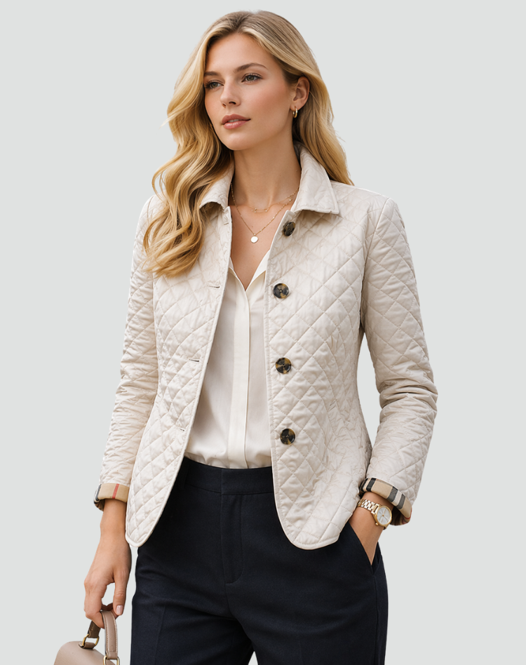 Veste matelassée légère femme à boutons – Mi-saison