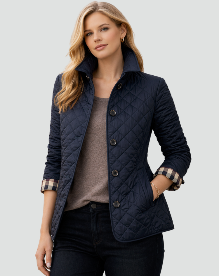 Veste matelassée légère femme à boutons – Mi-saison