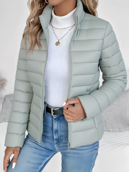 Veste matelassée légère et déperlante pour femme — Vert sauge