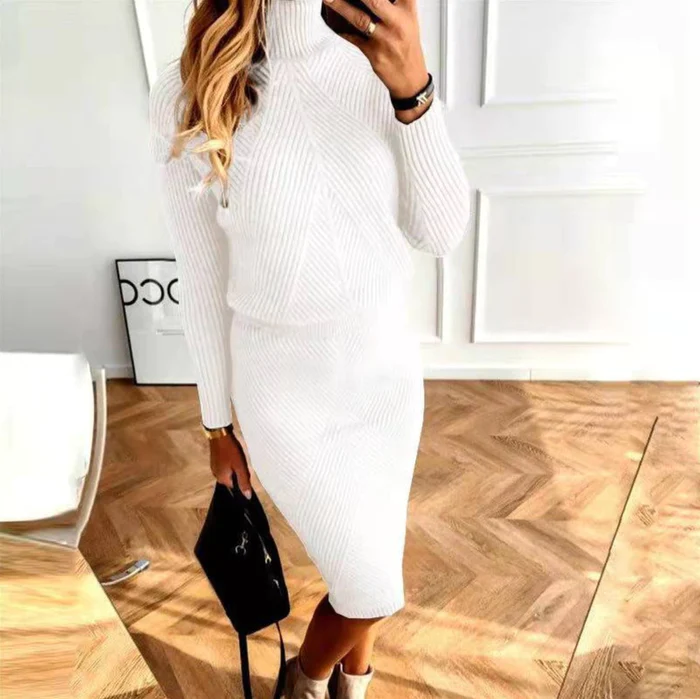 Christa | Robe Pull Tricotée avec Confort Douillet pour Femmes